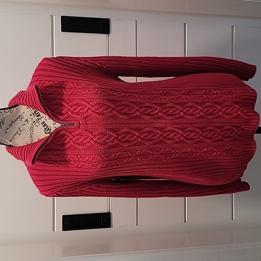 Land's End Quarter Zip Cardigan